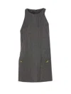 Pinko Focilide Sleeveless Mini Dress In Black