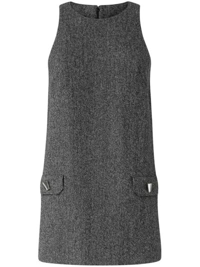 Pinko Focilide Mini Dress In Black