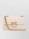 Pinko Foldover Quilted Shoulder Bag With Chain Strap