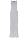 Pinko Nelson Viscose And Metallised Fibre Long Dress