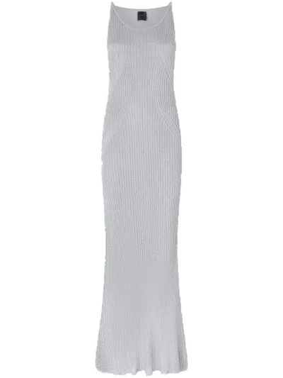 PINKO PINKO FORM-FITTING LONG VISCOSE DRESS WITH THIN STRAPS