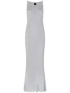 Pinko Nelson Viscose And Metallised Fibre Long Dress