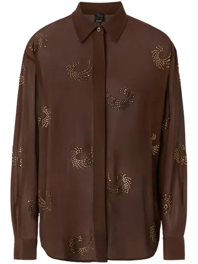 Pinko Fortini Shirt In Brown