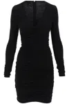 Pinko Black Nylon Dress In Black