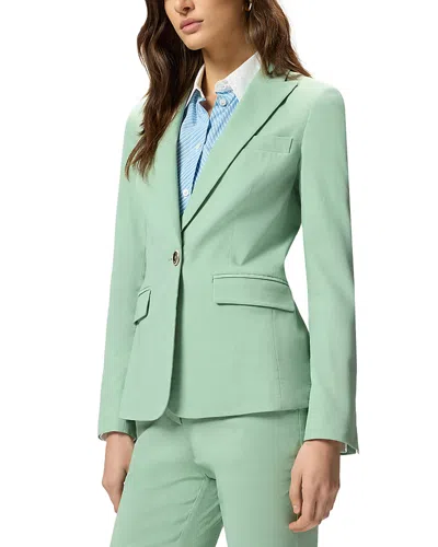 Pinko Freda Linen Blend Blazer In Green