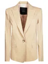 Pinko Freda Tailored Linen Jacket In Pattern