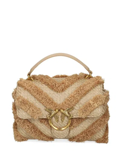 Pinko Fringed-chevron Shoulder Bag