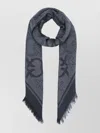 Pinko Viscose Blend Scarf With Love Birds Motif