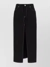 Pinko Slit-front Denim Skirt