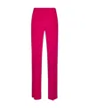 Pinko Front-split Slim-fit Trousers In Red