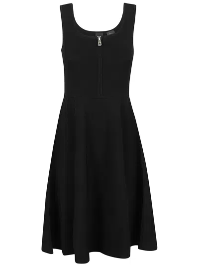 PINKO FRONT-ZIP SLEEVELESS MINI DRESS