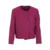 Pinko Fuchsia Cotton Suits & Blazer