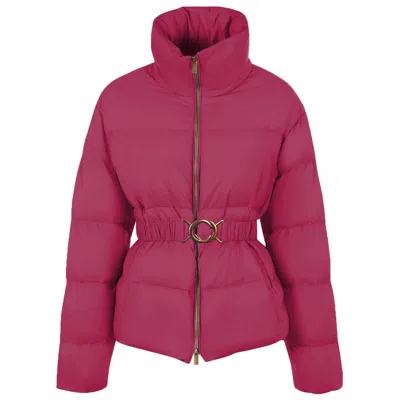 Pinko Pink Nylon Jackets & Women's Coat In Fuchsia