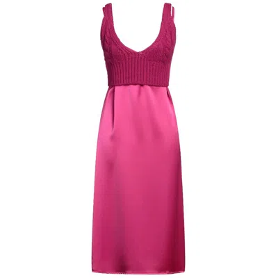 Pinko Pink Polyester Women's Dress In Fuchsia