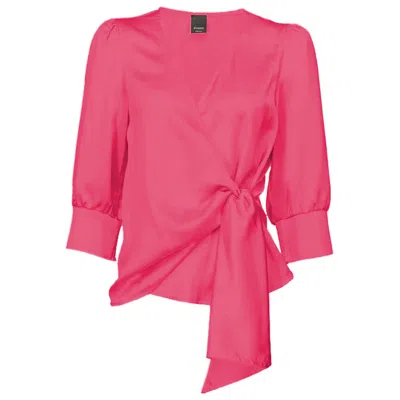 Pinko Fuchsia Polyester Sweater In Pink