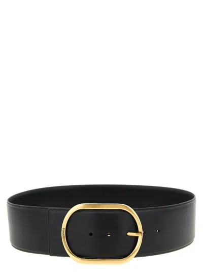 Pinko Belt Full Design Adjustable Fit Smooth Finish In Black