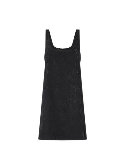 Pinko Full Rhinestone Dress In Multi