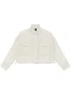 Pinko Ripstop Jacket In Gray