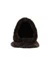 Pinko Fuzzy Pull-on Hat In Brown