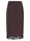 Pinko Gabbia Skirts In 棕色的