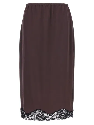 Pinko Gabbia Skirts In Purple