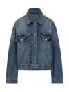 Pinko Distressed Denim Jacket