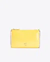 Pinko Classic Flat Love Bag Cocco Lucido Colorato  Galleria In Sun Yellow-light Gold