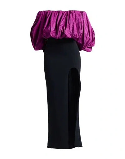 Pinko Galleria Woman Maxi Dress Mauve Size L Polyester, Elastane In Purple