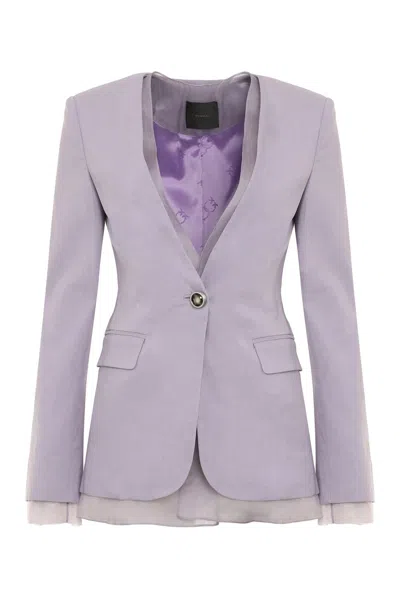 PINKO PINKO GALLINA SINGLE-BREASTED ONE BUTTON JACKET