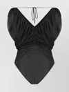 Pinko Gathered Halter Neck Bodysuit With Ruched Detailing