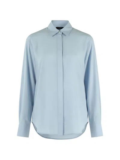 Pinko Gathered Shirt In Blue