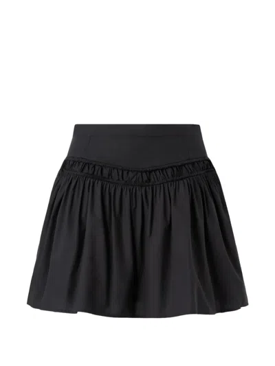 Pinko Gathered Skirt In Black