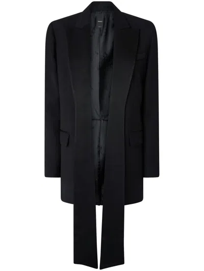 Pinko Gazelle Wool Blazer Clothing In Black