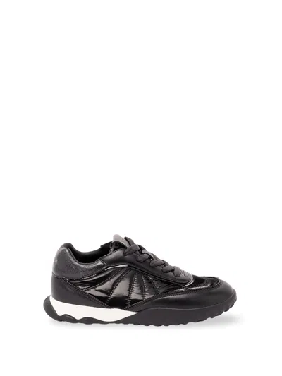 Pinko Gea 01 Quilted Panelled Sneakers In Animal Print