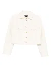 Pinko 'gelato' Trucker Jacket In Neutral