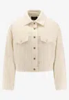 Pinko Gelato Tweed Blazer In Neutral