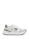 Pinko Low Top Sneakers Golden Detail In White