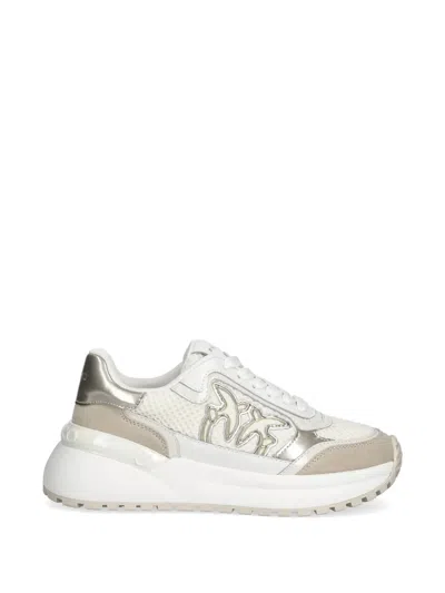 Pinko Gem Sneakers In White