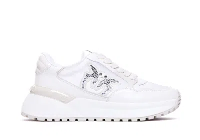 Pinko Gem Sneakers In White