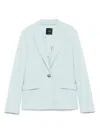 Pinko Pastel Blue 'gente' Blazer In Blue