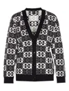 Pinko Love Birds Knit In Viscose Blend In Black