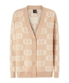 Pinko Geometrisch Gemusterter Cardigan In Brown