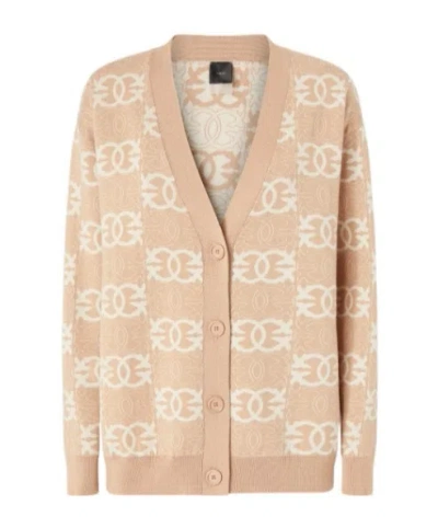 Pinko Geometrisch Gemusterter Cardigan In Neutral