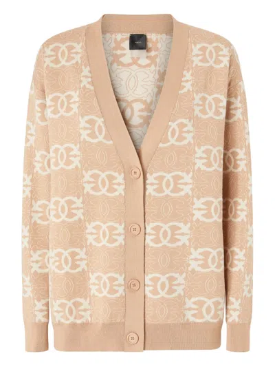 PINKO GEOMETRIC-PATTERN CARDIGAN