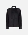 Pinko Marquilla Camicia Georgette Satin Shirt In Blue
