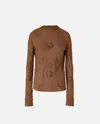 Pinko Rebora Blouse In Marrone - Pigna