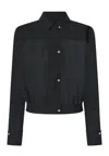 Pinko Georgette Bomber Shirt With Elasticated Drawstring Hem