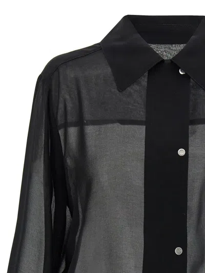 Pinko Georgette Shirt In Black