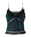 Pinko Georgette Strasbourg Panelled Top In Black