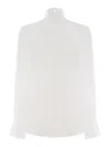Pinko Georgette Verdeca Blouse In White